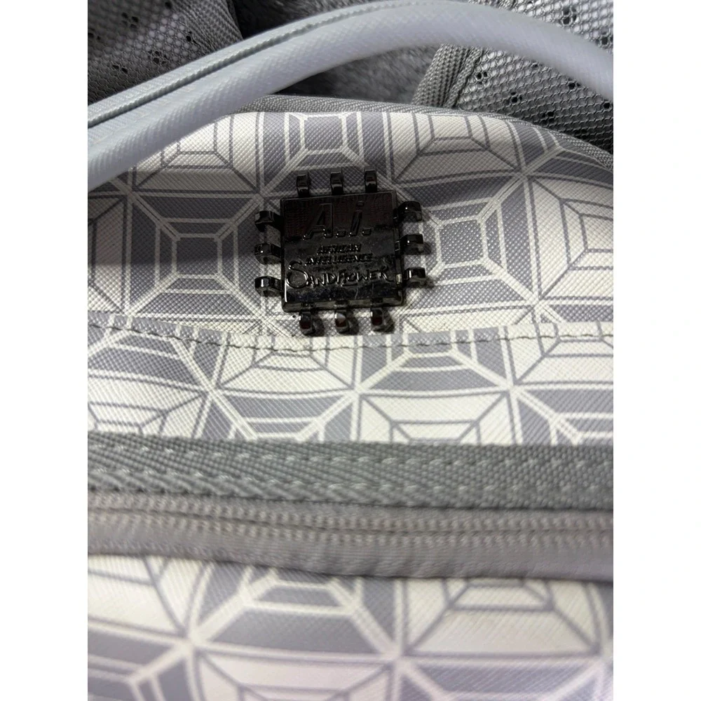 Sprayground A.I. African Intelligence DBX Sandflower Hiking Backpack Gray Pink